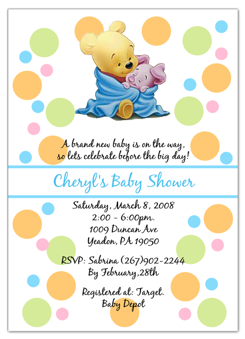 Detail Winnie The Pooh Baby Shower Template Nomer 45