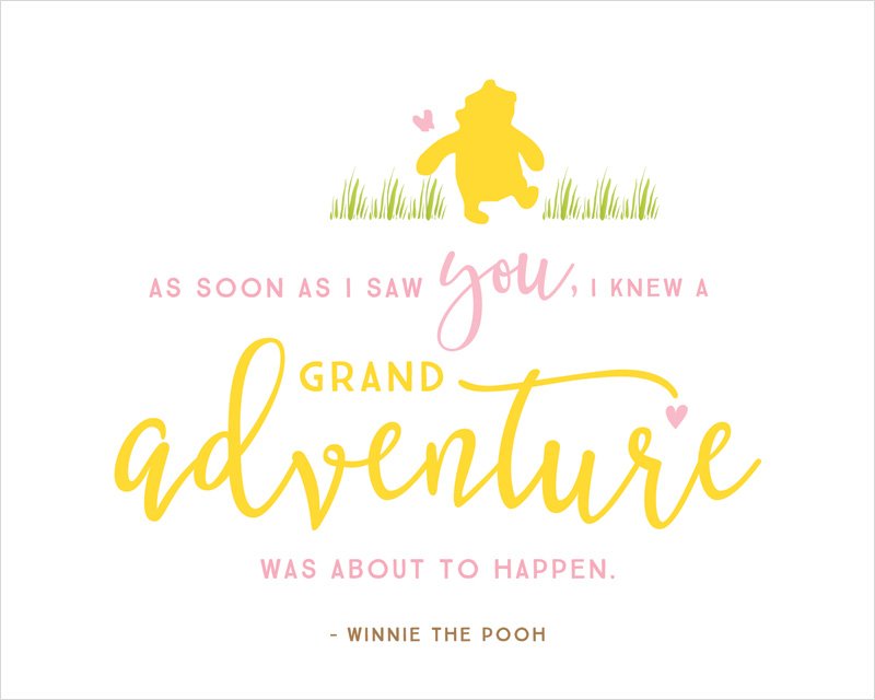 Detail Winnie The Pooh Baby Shower Template Nomer 46