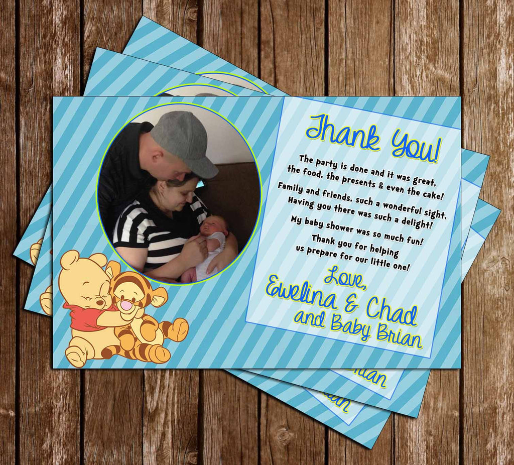 Detail Winnie The Pooh Baby Shower Thank You Cards Nomer 12