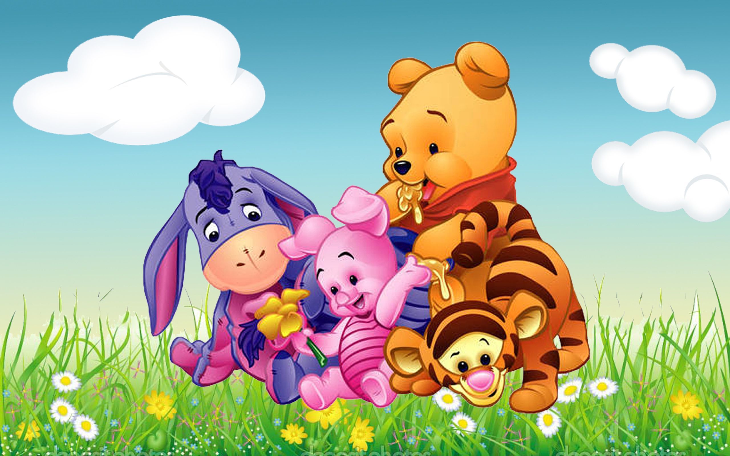 Detail Winnie The Pooh Baby Wallpaper Nomer 11