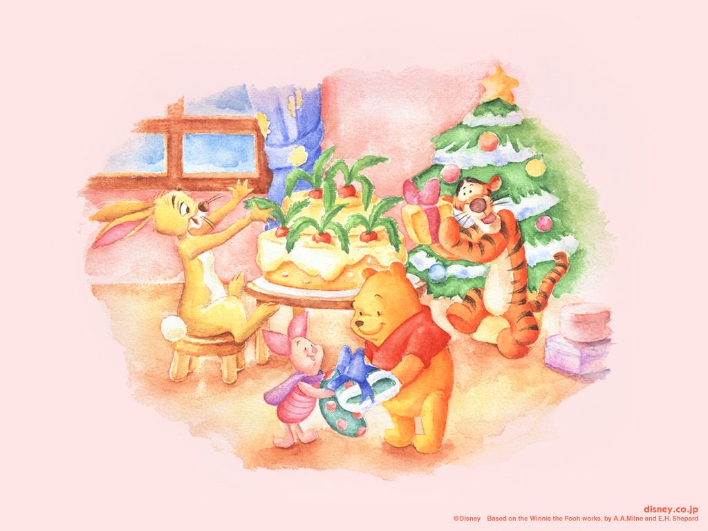 Detail Winnie The Pooh Christmas Backgrounds Nomer 11