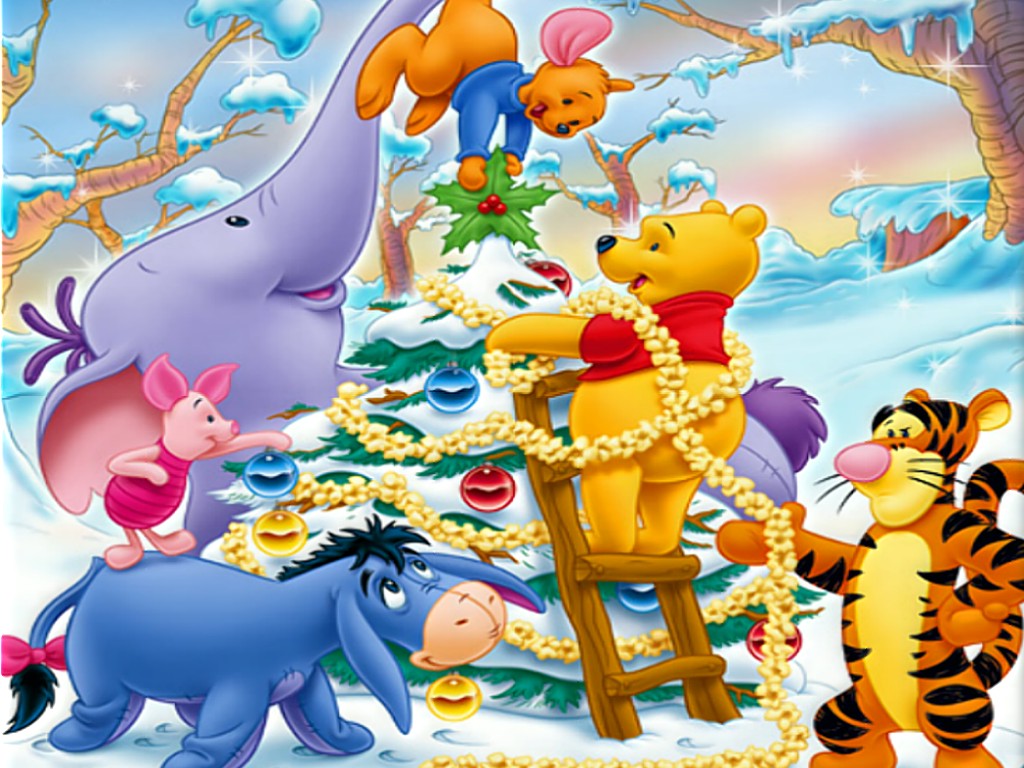 Detail Winnie The Pooh Christmas Backgrounds Nomer 17