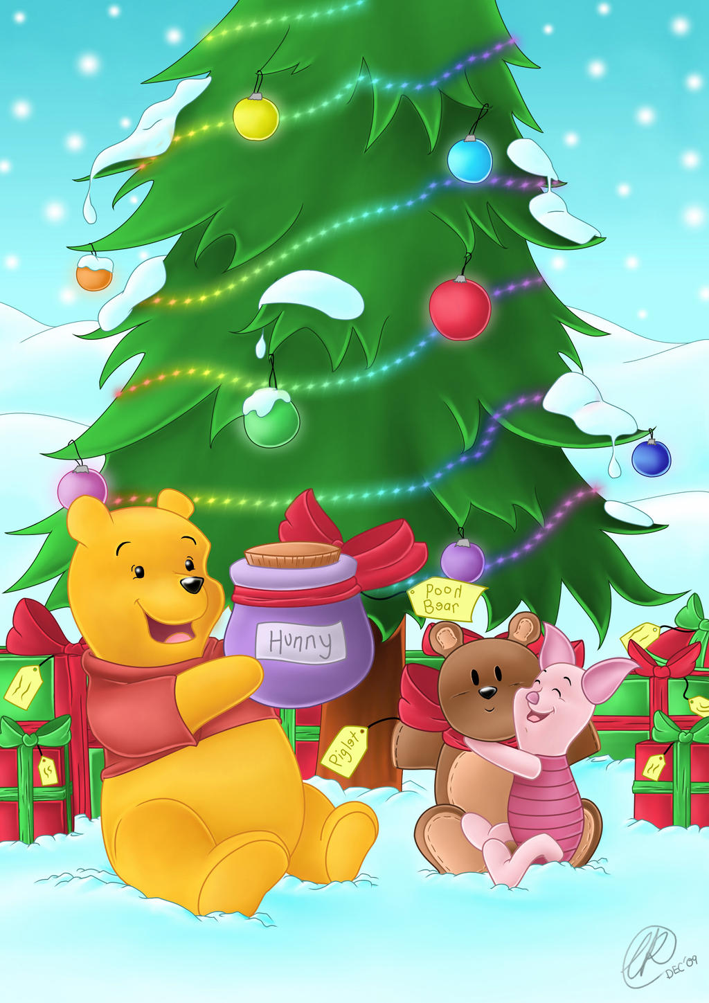 Detail Winnie The Pooh Christmas Backgrounds Nomer 31
