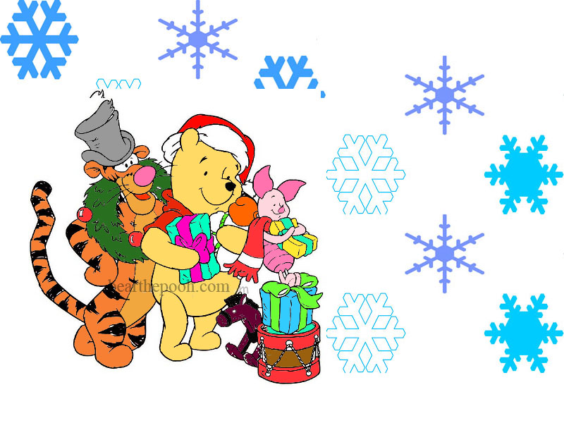 Detail Winnie The Pooh Christmas Backgrounds Nomer 41