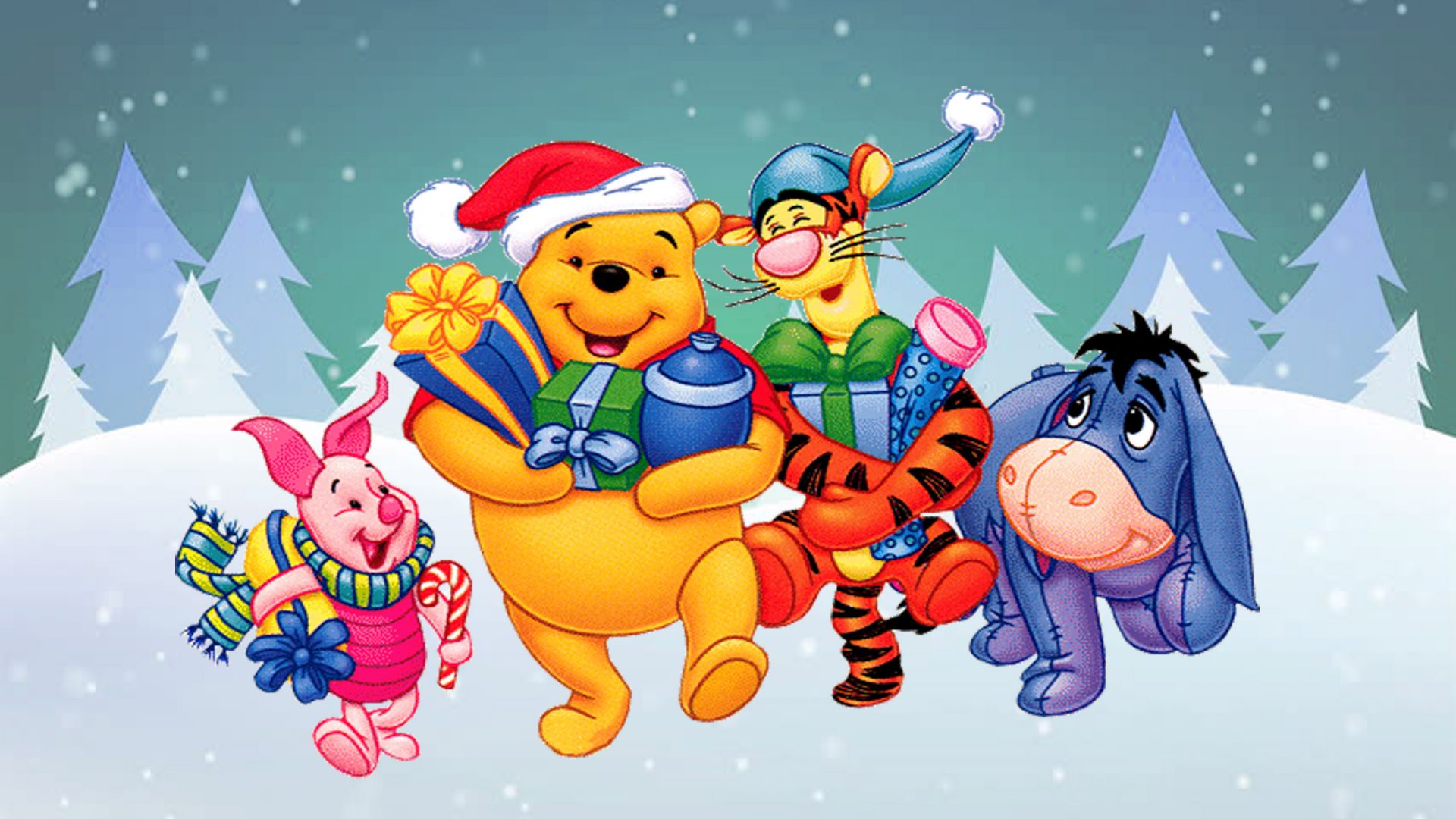 Detail Winnie The Pooh Christmas Backgrounds Nomer 7