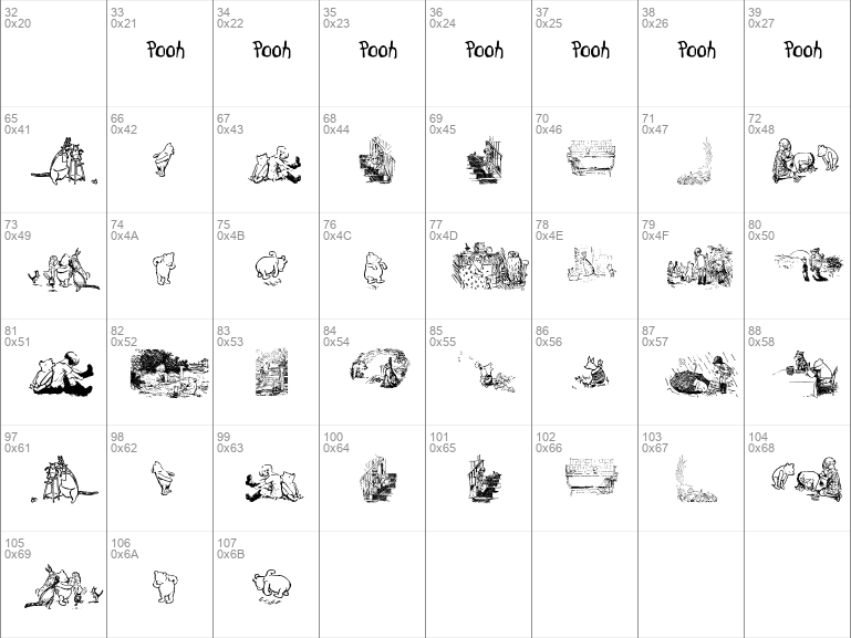 Detail Winnie The Pooh Font Generator Nomer 17