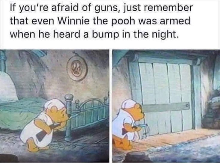 Detail Winnie The Pooh Gun Meme Nomer 8