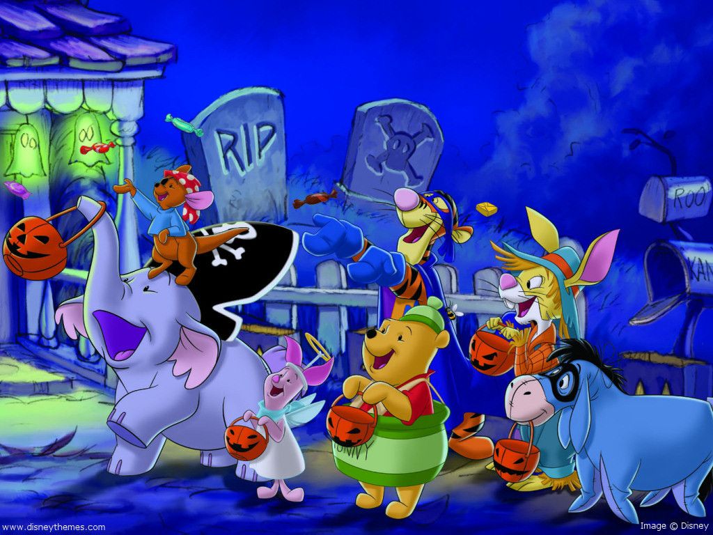 Detail Winnie The Pooh Halloween Wallpaper Nomer 2