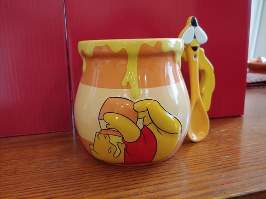 Detail Winnie The Pooh Mug With Spoon Nomer 5