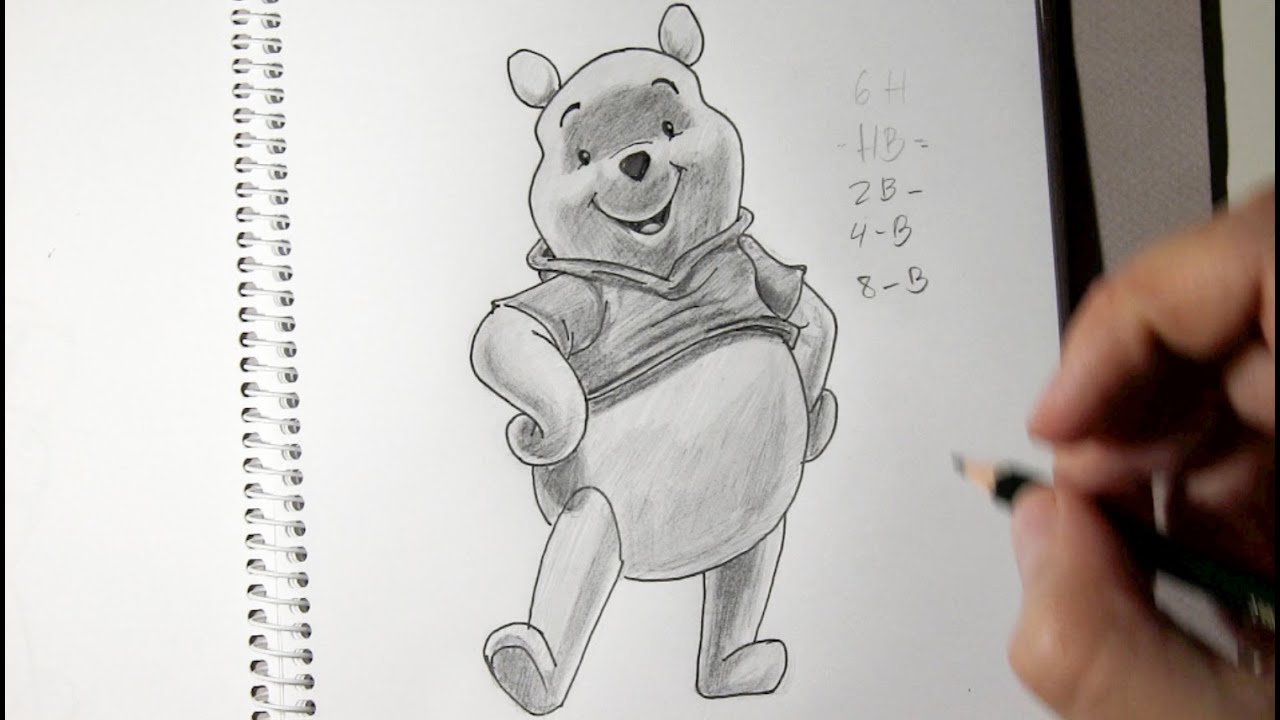 Detail Winnie The Pooh Pencil Drawings Nomer 15