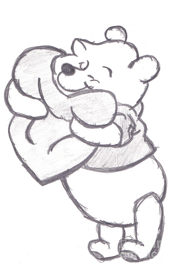 Detail Winnie The Pooh Pencil Drawings Nomer 21