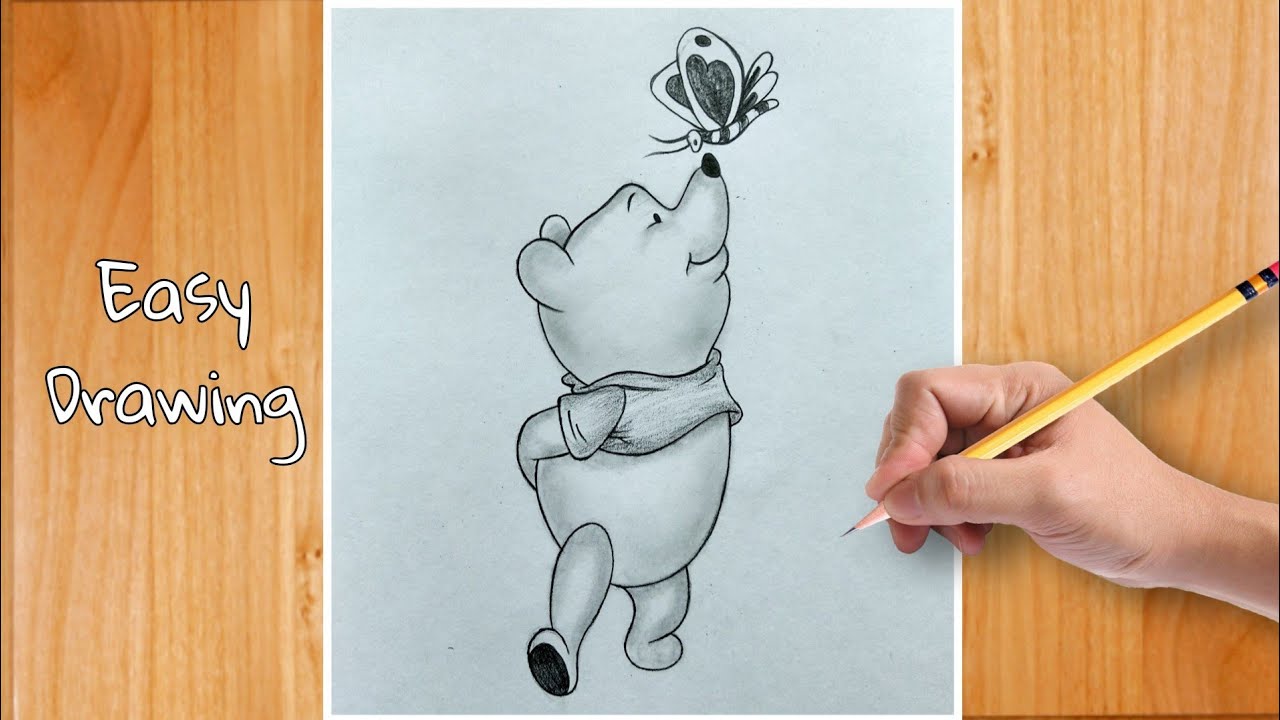 Detail Winnie The Pooh Pencil Drawings Nomer 34