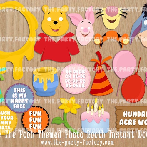 Detail Winnie The Pooh Photo Booth Frame Nomer 2