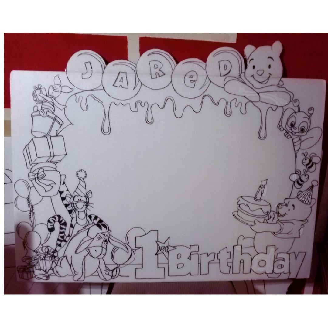 Detail Winnie The Pooh Photo Booth Frame Nomer 14