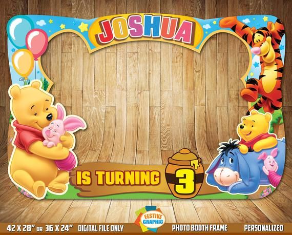 Detail Winnie The Pooh Photo Booth Frame Nomer 5