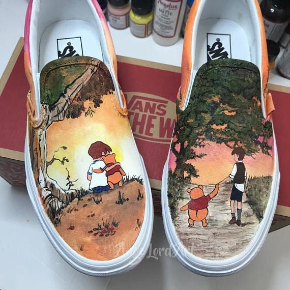 Detail Winnie The Pooh Vans Size 8 Nomer 18