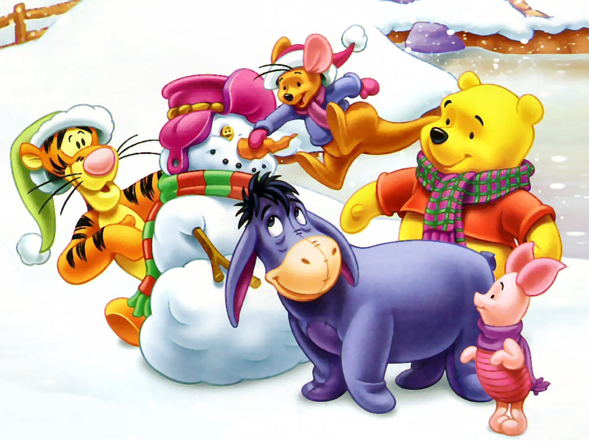 Detail Winnie The Pooh Winter Wallpaper Nomer 15