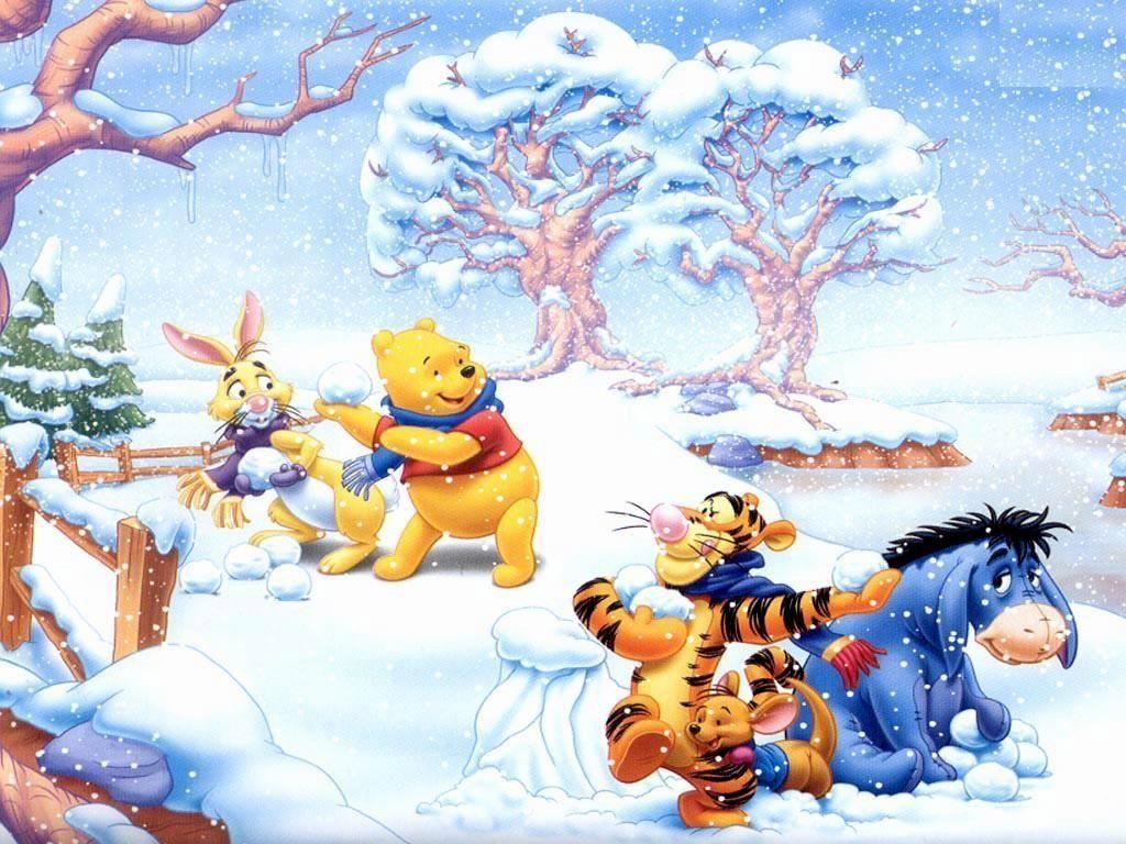 Detail Winnie The Pooh Winter Wallpaper Nomer 3