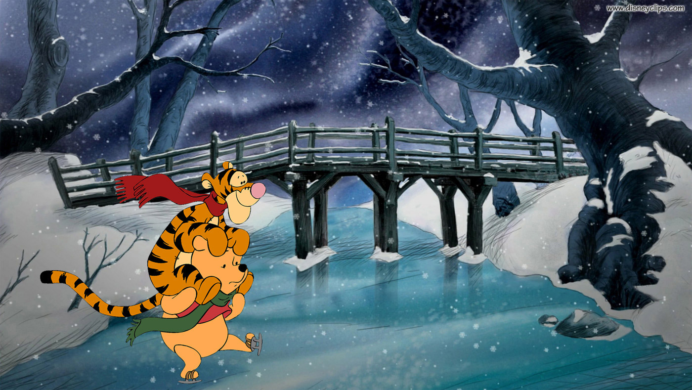 Detail Winnie The Pooh Winter Wallpaper Nomer 30