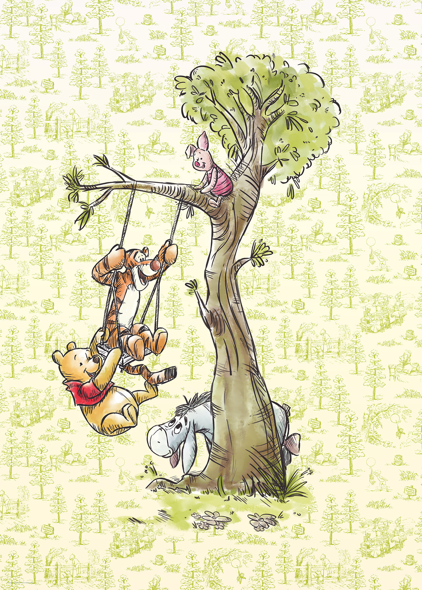 Detail Winnie The Pooh Winter Wallpaper Nomer 48