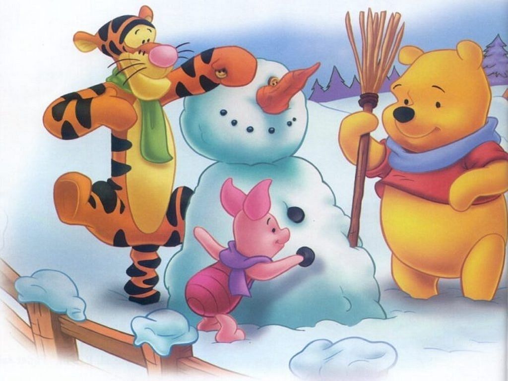 Detail Winnie The Pooh Winter Wallpaper Nomer 6