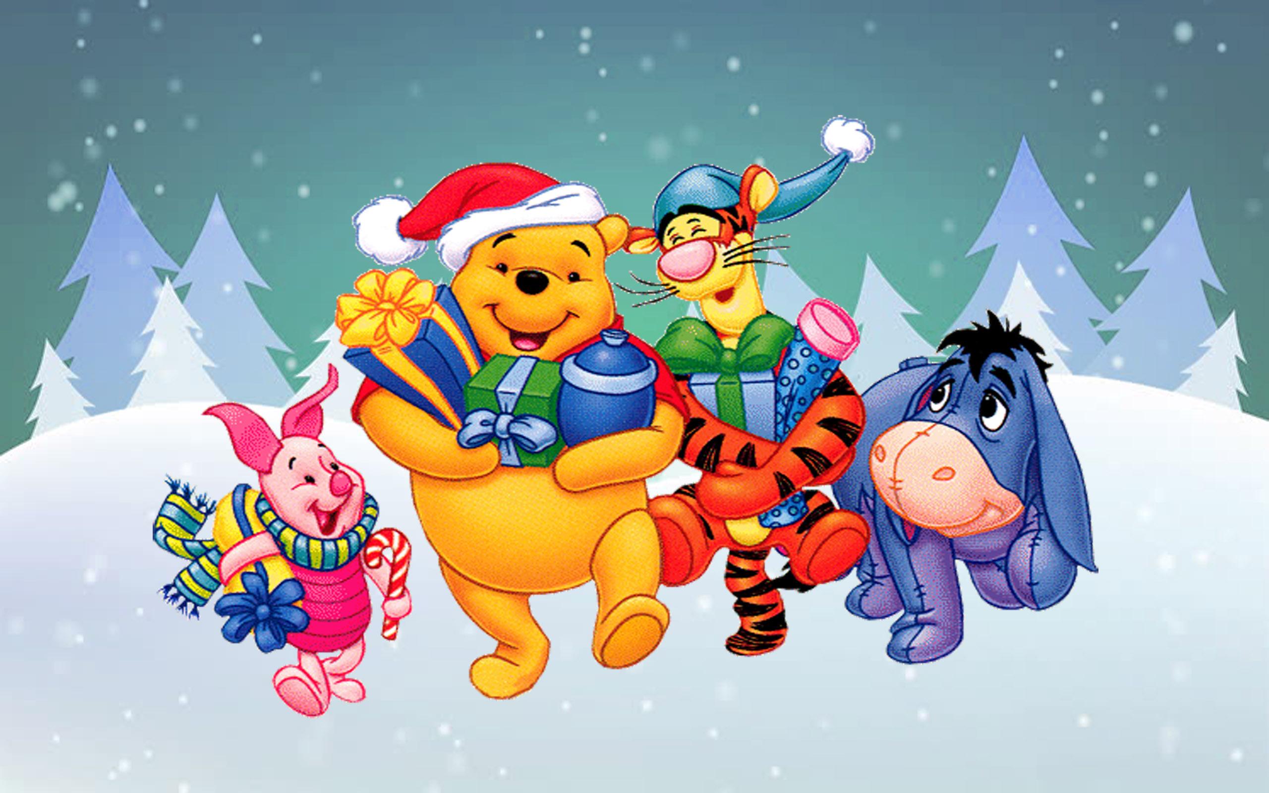 Detail Winnie The Pooh Winter Wallpaper Nomer 7