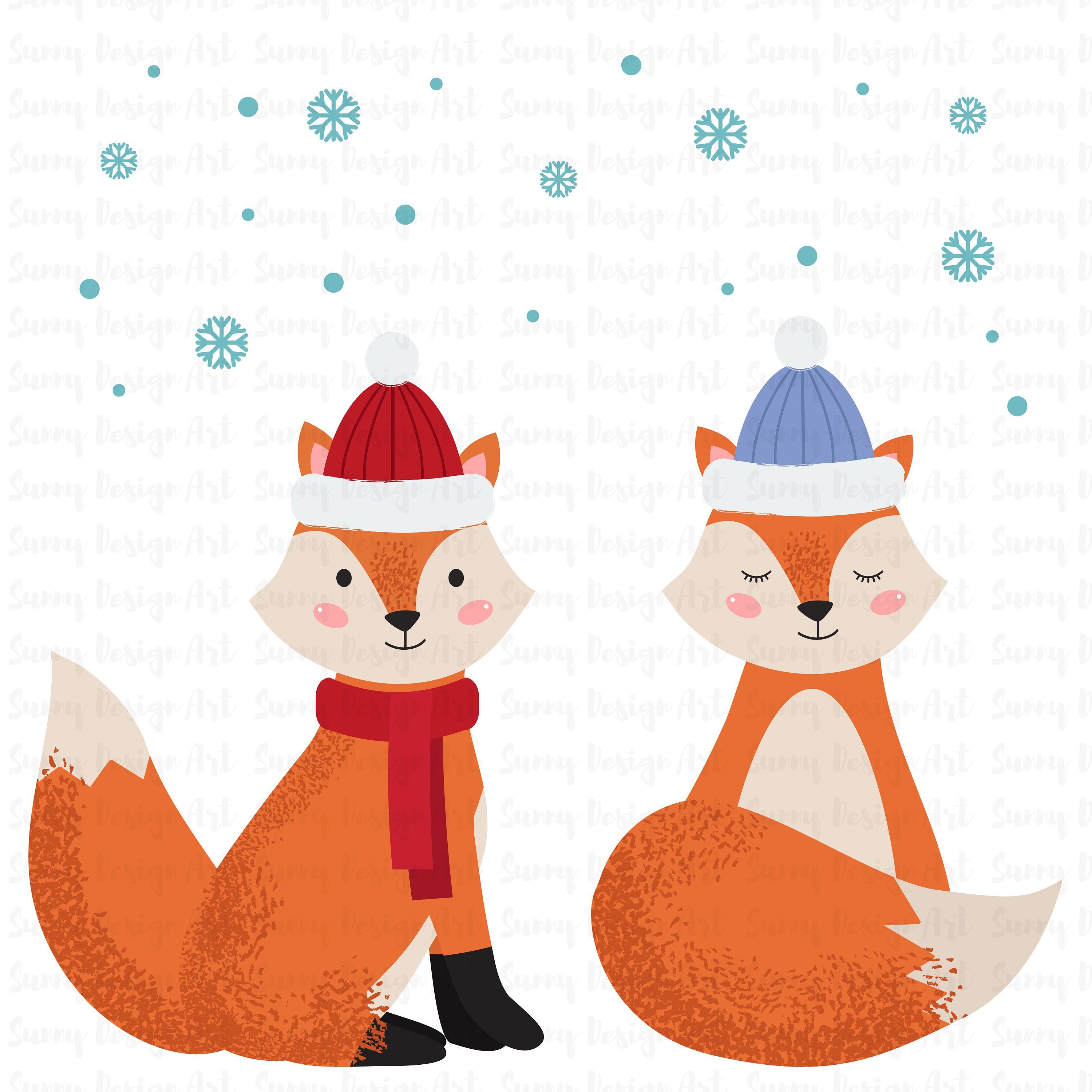 Detail Winter Fox Clipart Nomer 4