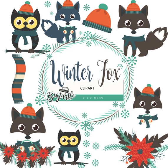 Detail Winter Fox Clipart Nomer 57