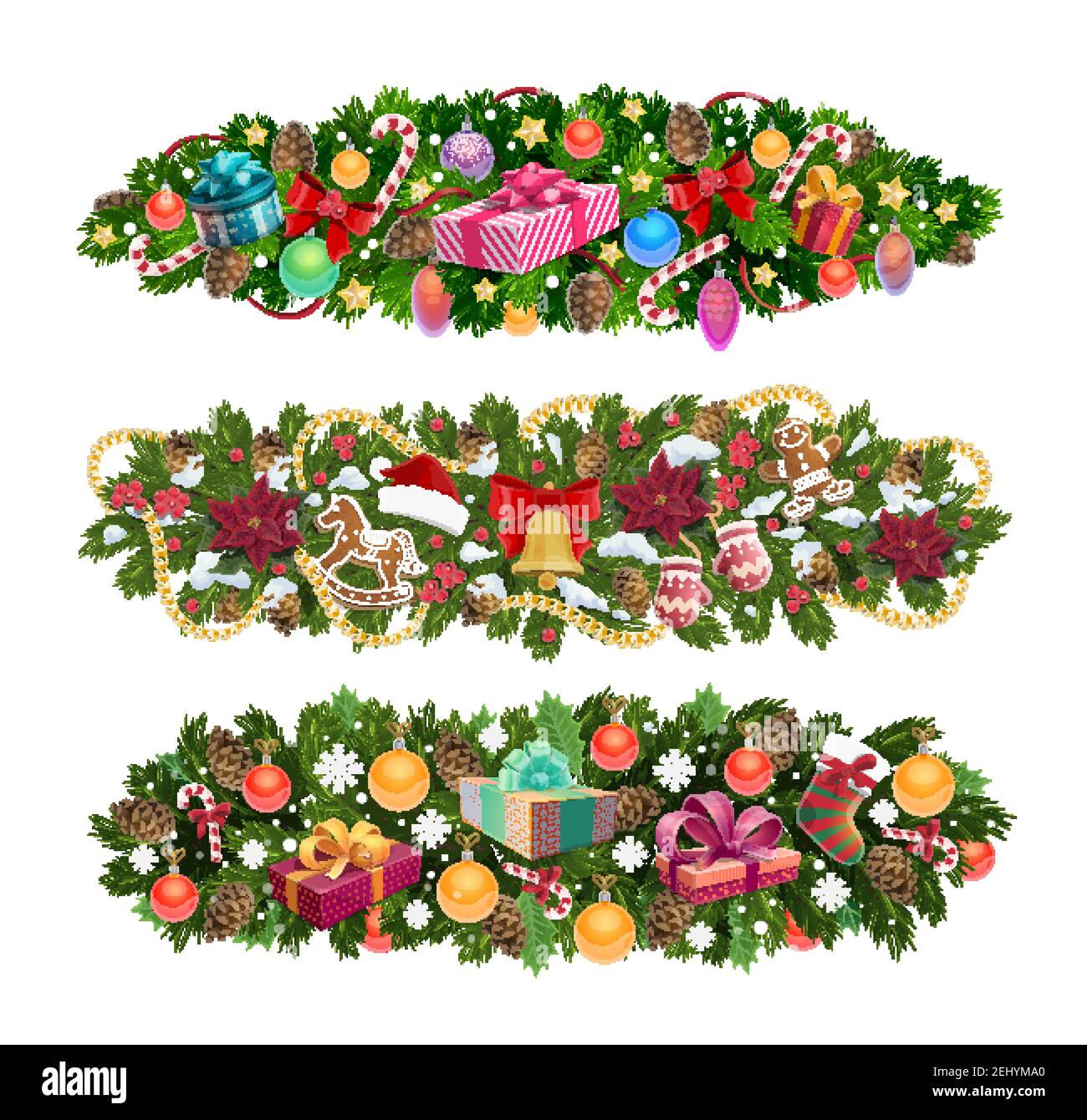 Download Winter Garland Clipart Nomer 26