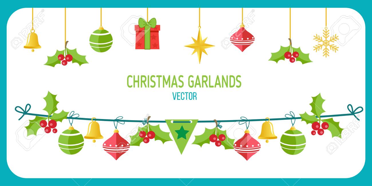 Detail Winter Garland Clipart Nomer 7