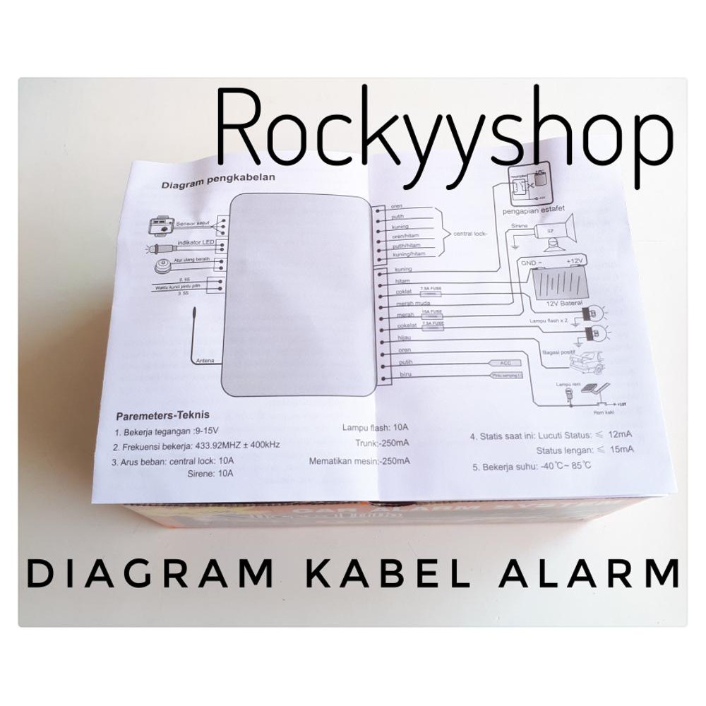 Detail Wiring Diagram Alarm Mobil Nomer 19