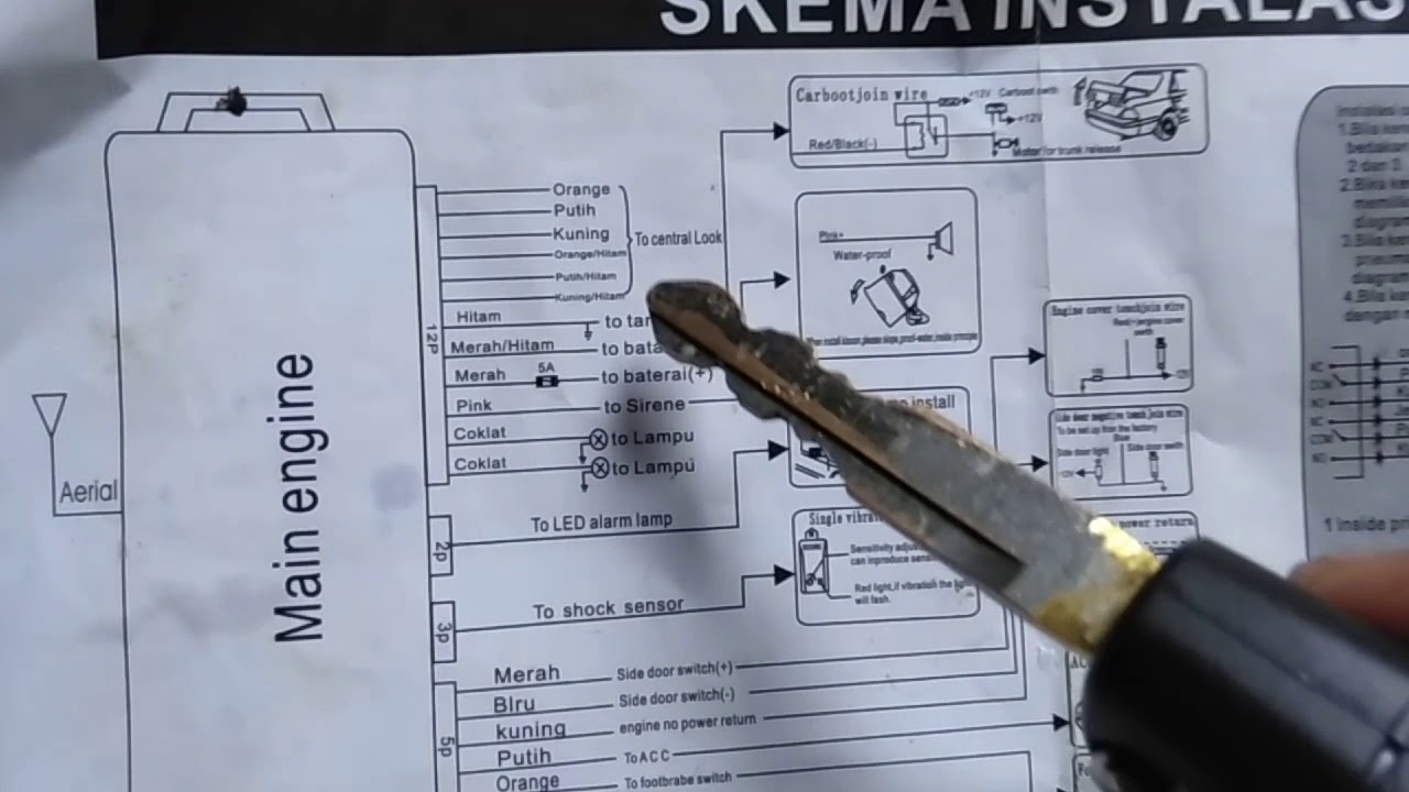 Detail Wiring Diagram Alarm Mobil Nomer 33