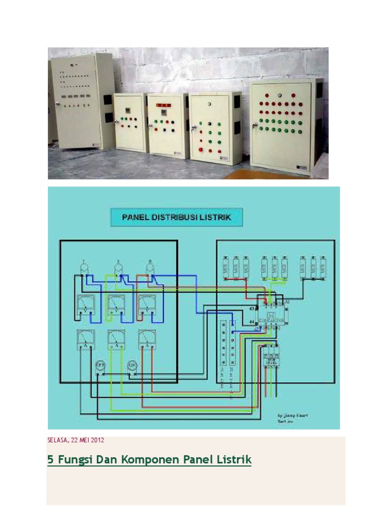 Detail Wiring Diagram Panel Distribusi Nomer 19