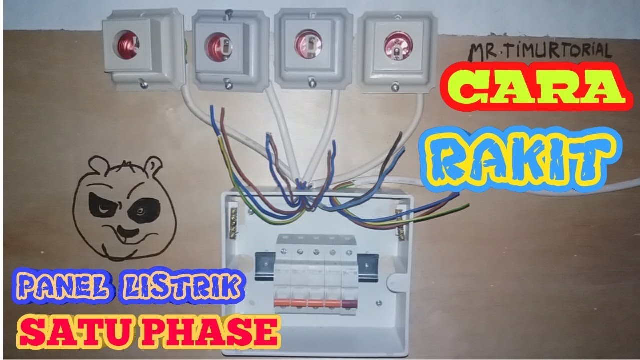 Detail Wiring Diagram Panel Listrik 1 Phase Nomer 13