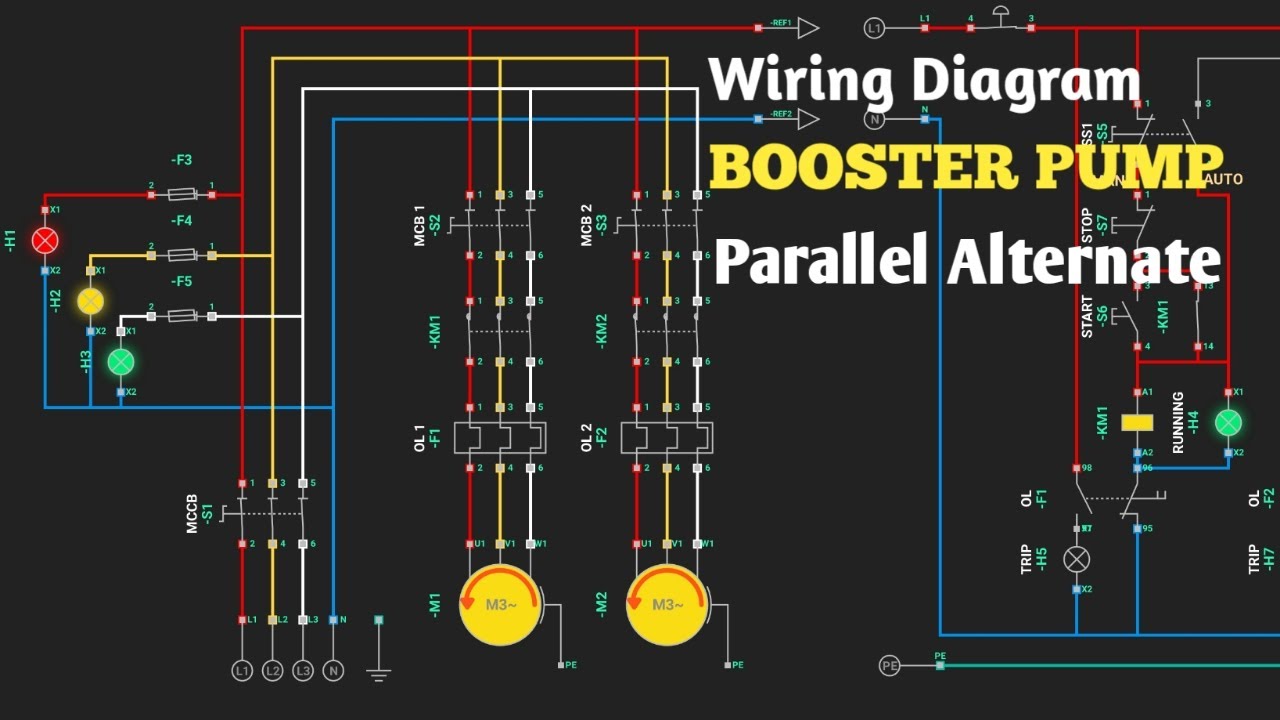 Wiring Diagram Panel Pompa Booster - KibrisPDR