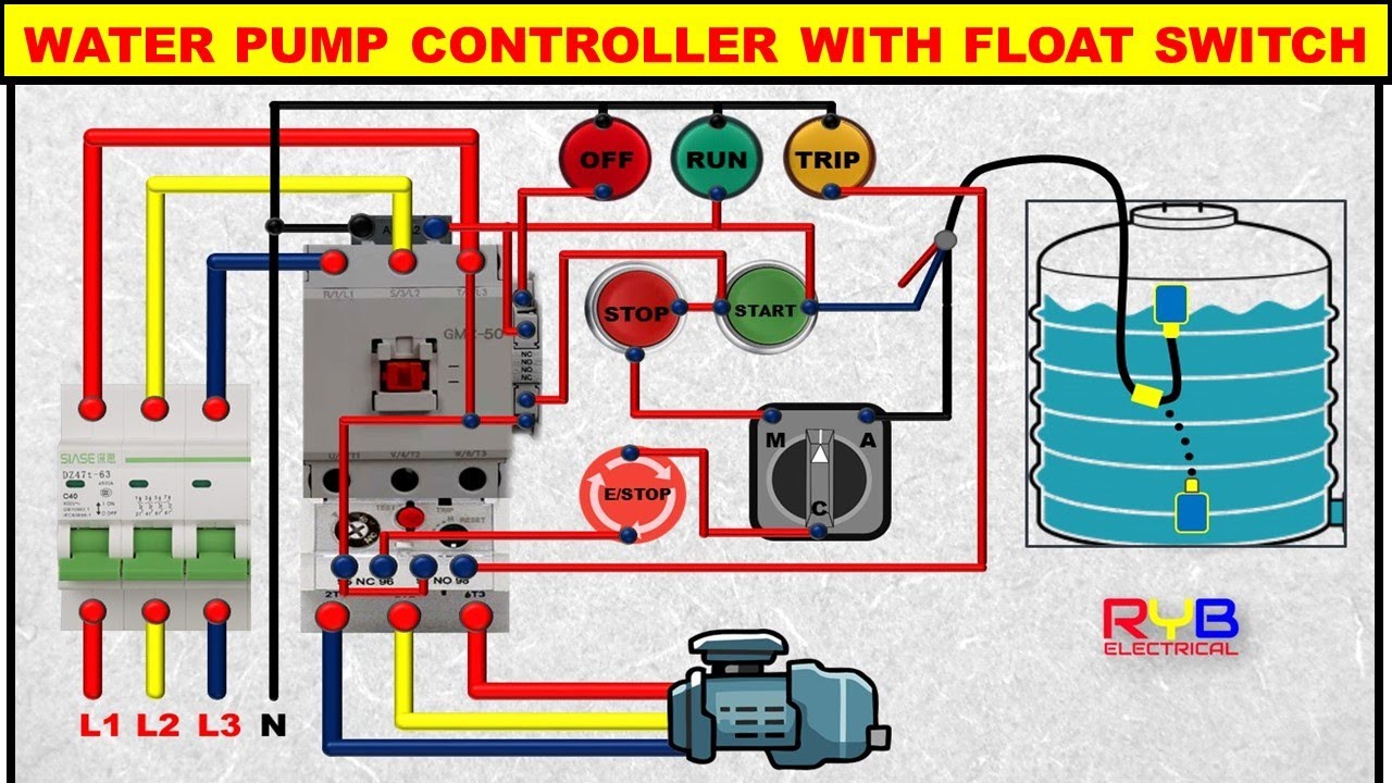 Detail Wiring Diagram Panel Pompa Booster Nomer 2