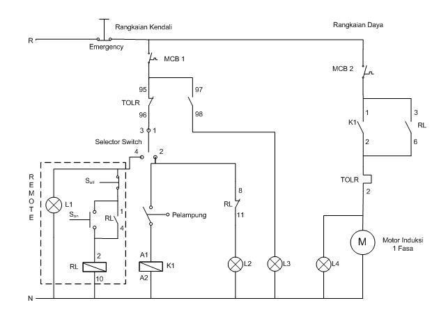 Detail Wiring Diagram Panel Pompa Booster Nomer 18