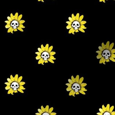 Detail Skull Sunflower Wallpaper Nomer 58