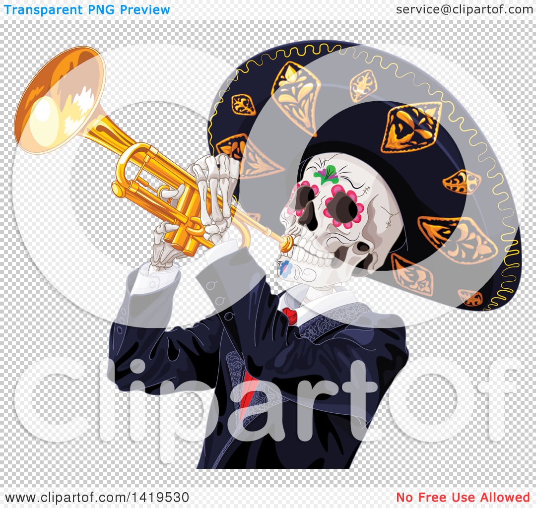 Detail Skull Trumpet Transparent Nomer 56