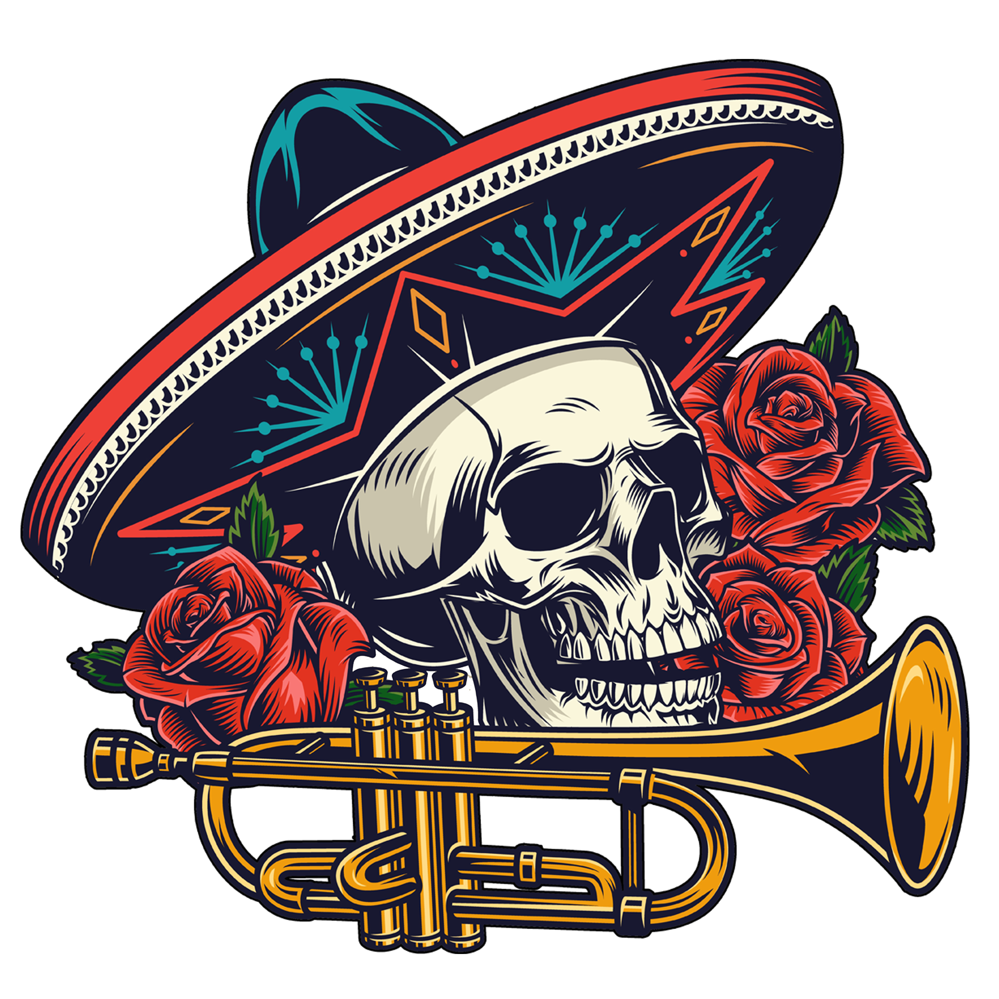 Detail Skull Trumpet Transparent Nomer 57