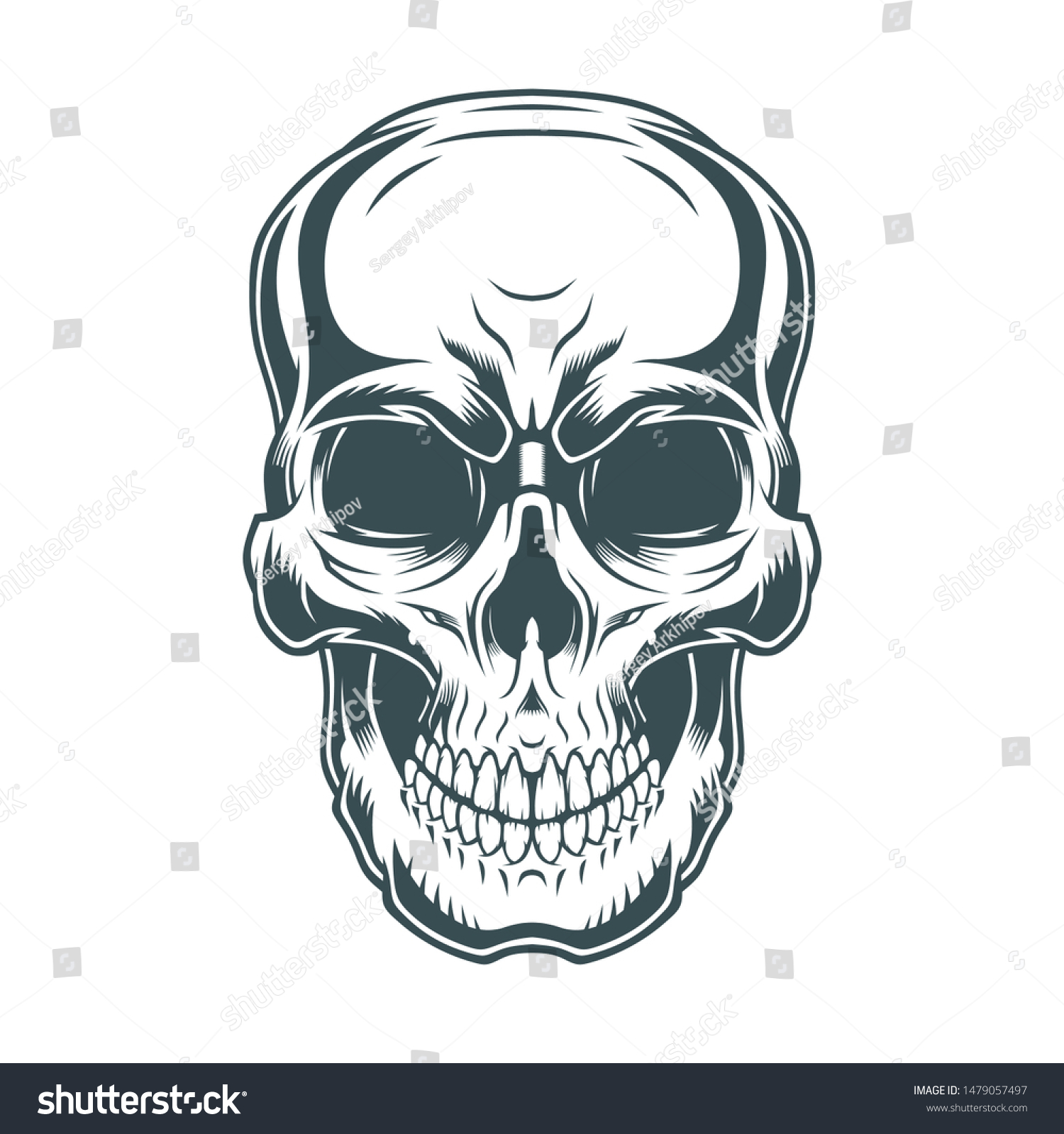 Detail Skull Vector Hd Nomer 52
