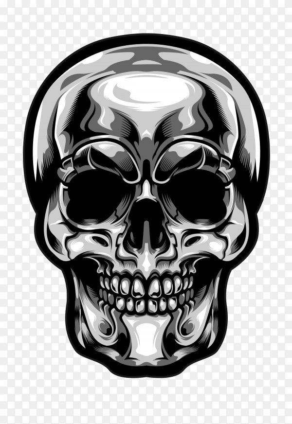 Detail Skull Vector Png Nomer 27