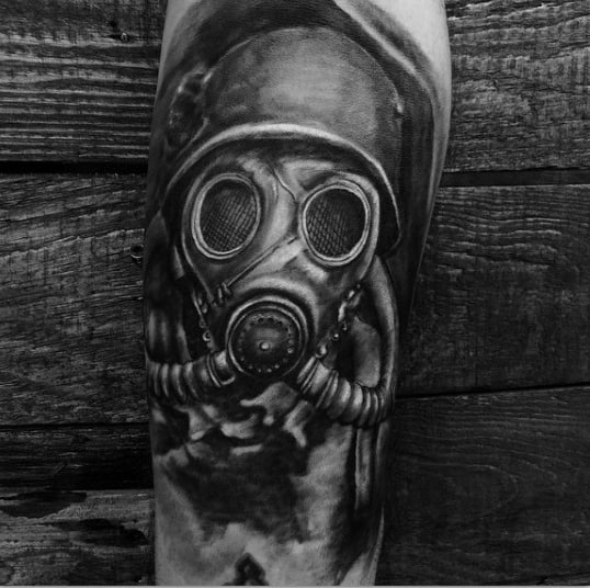 Detail Skull With Gas Mask Tattoo Meaning Nomer 25