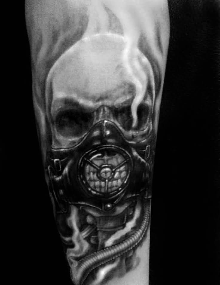 Detail Skull With Gas Mask Tattoo Meaning Nomer 27