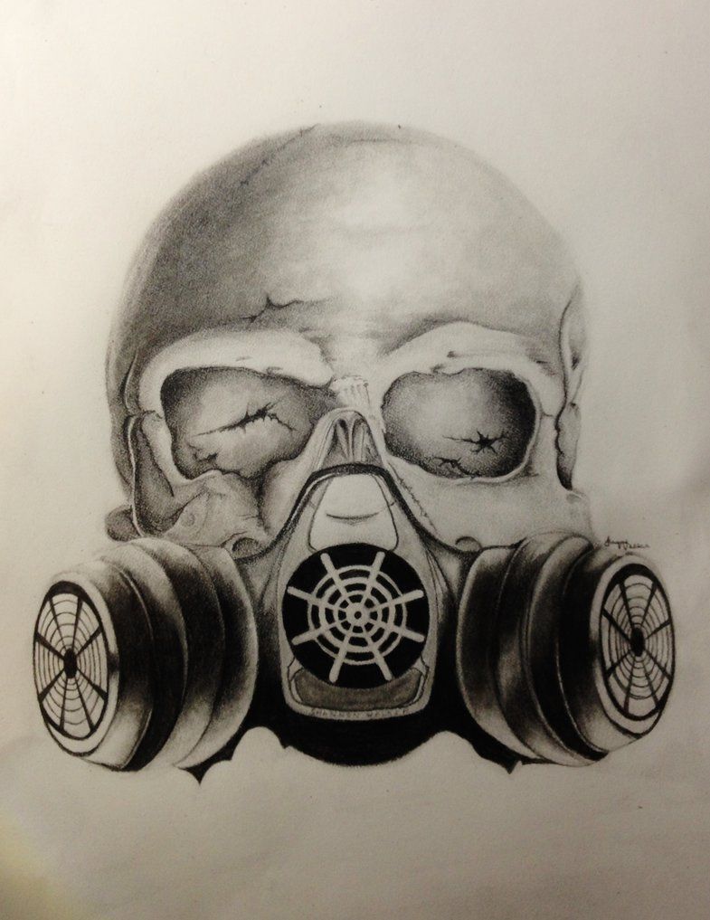 Detail Skull With Gas Mask Tattoo Meaning Nomer 5