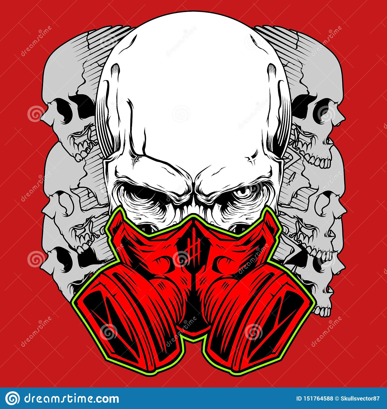 Detail Skull With Gas Mask Tattoo Meaning Nomer 47