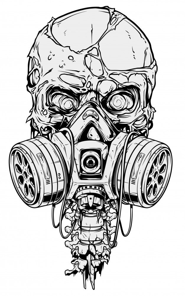 Detail Skull With Gas Mask Tattoo Meaning Nomer 8