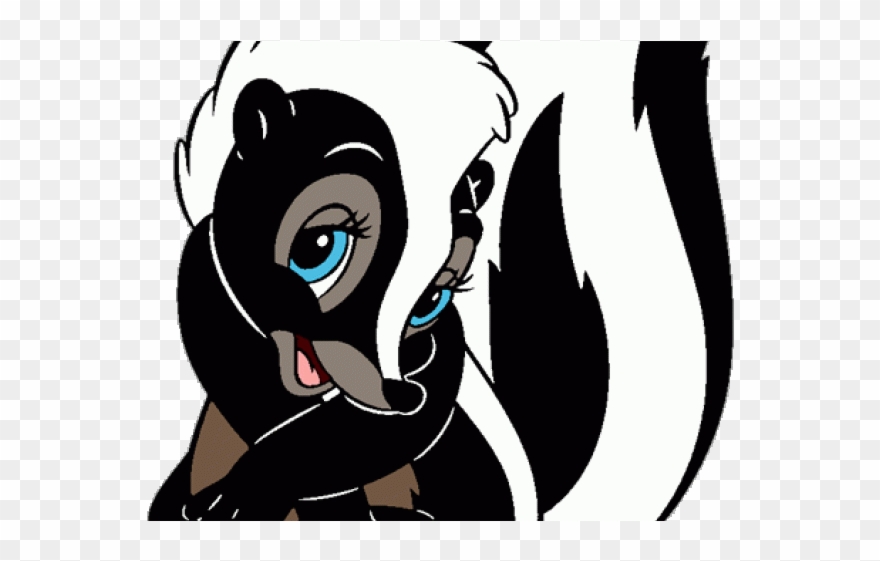 Detail Skunk Clipart Black And White Nomer 45