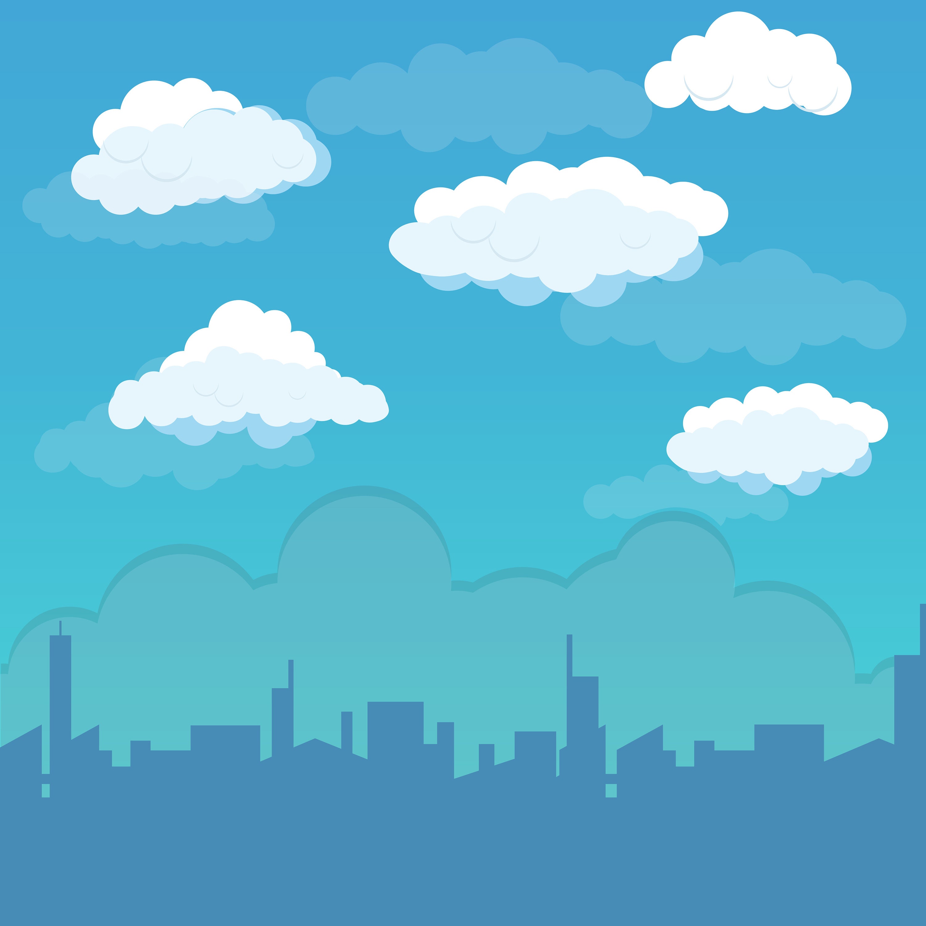 Detail Sky With Clouds Clipart Nomer 22