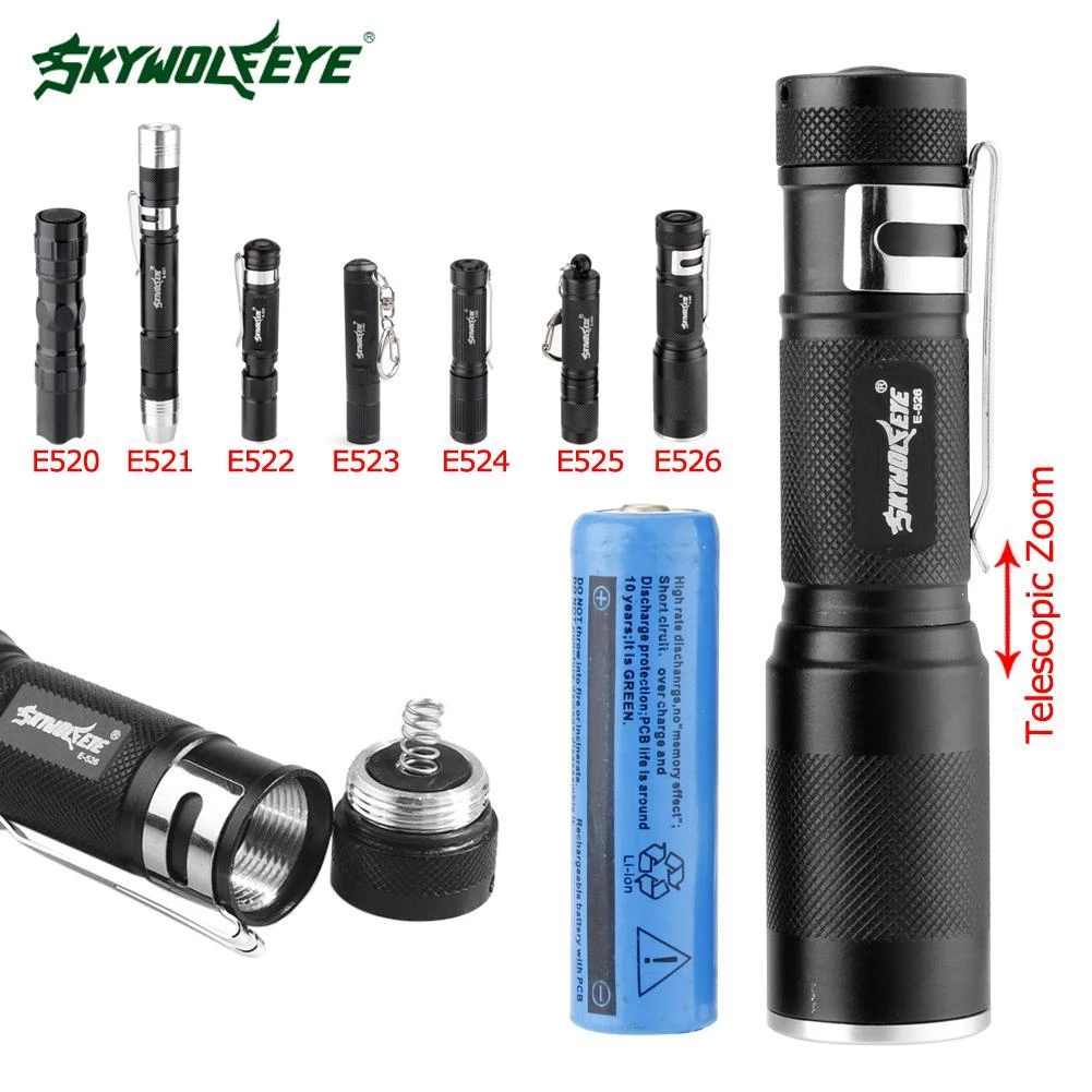 Detail Sky Wolf Eye Flashlight Battery Nomer 17